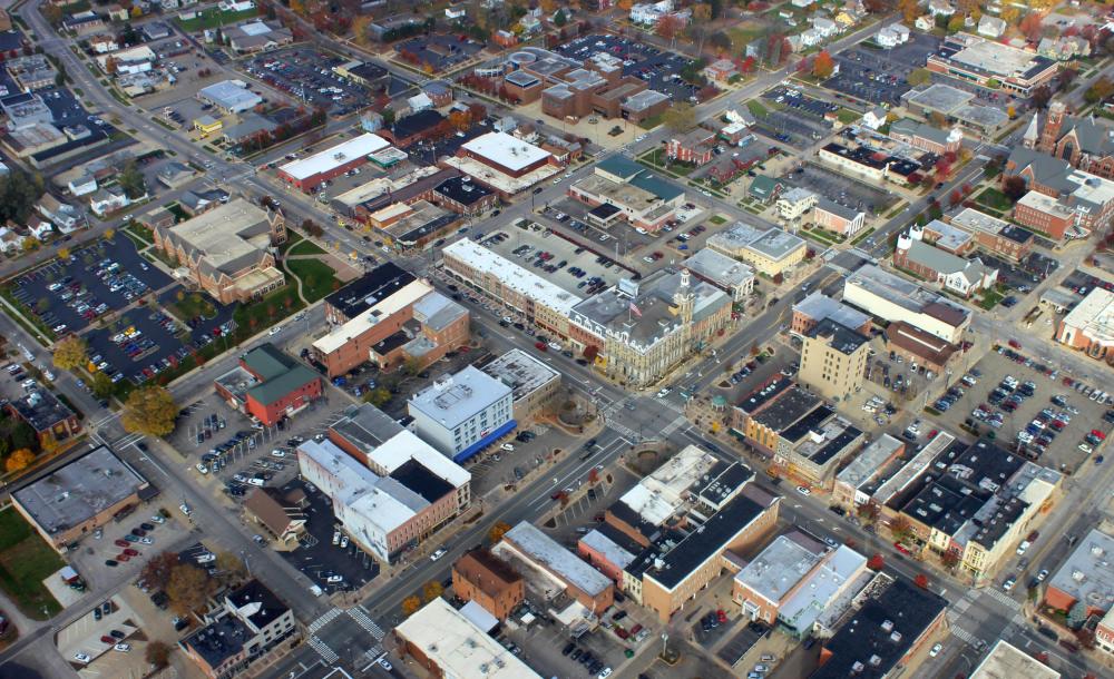 Downtown Wooster Aerial